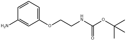 tert-부틸(2-(3-a-미노페녹시)에틸)카바메이트 구조식 이미지