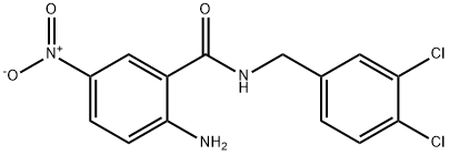 2-aMino-N-(3,4-dichlorobenzyl)-5-nitrobenzaMide Structure