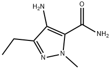 4-aMino-3-ethyl-1-Methyl-1H-pyrazole-5-carboxaMide 구조식 이미지