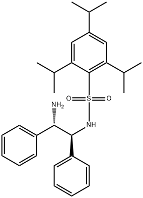 N-[(1S,2S)-2-aMino-1,2-diphenylethyl]-2,4,6-tris(1-Methylethyl)-BenzenesulfonaMide Structure