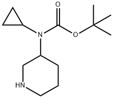 N-Boc-N-(3-piperidyl)cyclopropylaMine 구조식 이미지