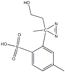 3-메틸-3H-디아지린-3-에탄올4-메틸벤젠설포네이트 구조식 이미지