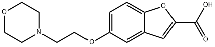 5-(2-Morpholin-4-yl-ethyloxy)benzofuran-2-carboxylic acid Structure