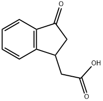 (3-oxo-indan-1-yl)-acetic acid Structure