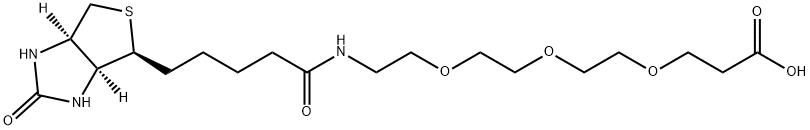Biotin-PEG3-propionic acid Structure