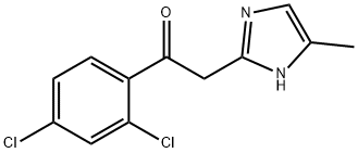 Ethanone,1-(2,4-dichlorophenyl)-2-(5-Methyl-1H-iMidazol-2-yl)- Structure