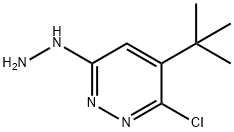 1-(5-tert-부틸-6-클로로피리다진-3-일)하이드라진 구조식 이미지