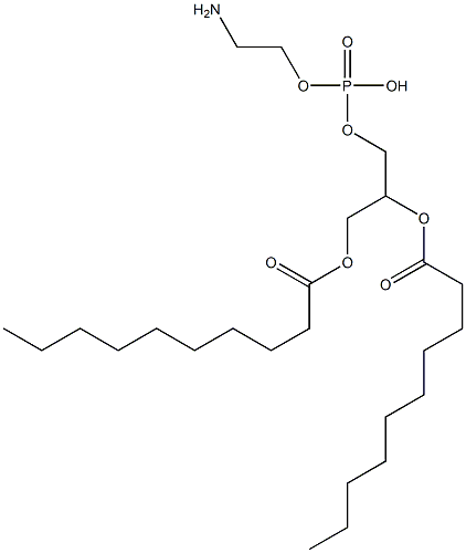 1,2-didecanoyl-sn-glycero-3-phosphoethanolaMine Structure