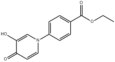 Ethyl 4-(3-hydroxy-4-oxopyridin-1(4H)-yl)benzoate 구조식 이미지