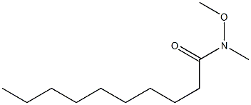 N-Methoxy-N-MethyldecanaMide 구조식 이미지