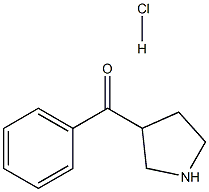 Phenyl-3-pyrrolidinyl-Methanone HCl 구조식 이미지