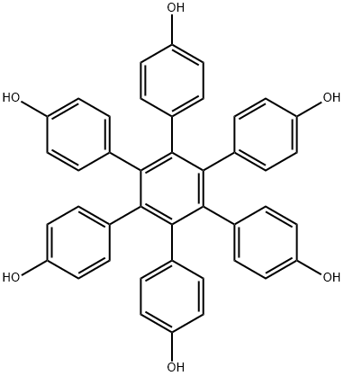 3',4',5',6'-Tetrakis(4-hydroxyphenyl)-[1,1':2',1''-terphenyl]-4,4''-diol 구조식 이미지