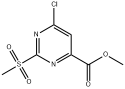 Methyl 6-chloro-2-(Methylsulfonyl)pyriMidine-4-carboxylate Structure