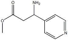 methyl 3-amino-3-(pyridin-4-yl)propanoate Structure