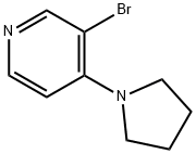3-브로모-4-(피롤리딘-1-일)피리딘 구조식 이미지