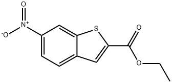 Ethyl 6-nitrobenzo[b]thiophene-2-carboxylate 구조식 이미지