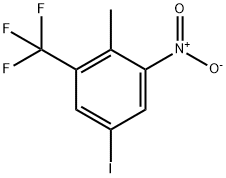 5-Iodo-2-Methyl-1-nitro-3-trifluoroMethyl-benzene 구조식 이미지