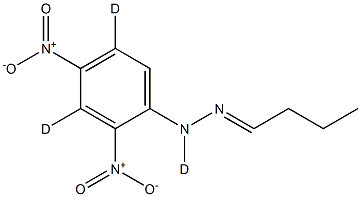 Butyraldehyde 2,4-Dinitrophenylhydrazone-d3 Structure