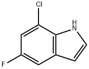 7-Chloro-6-fluoro indole Structure