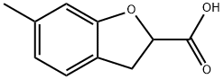 6-Methyl-2,3-dihydrobenzofuran-2-carboxylic acid Structure