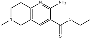 ethyl 2-aMino-6-Methyl-5,6,7,8-tetrahydro-1,6-naphthyridine-3-carboxylate Structure