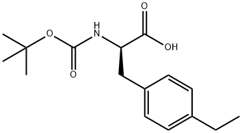 Boc-(R)-2-aMino-3-(4-ethylphenyl)propanoic acid Structure