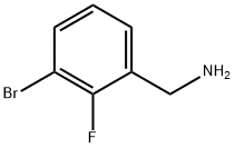 (3-bromo-2-fluorophenyl)methanamine 구조식 이미지