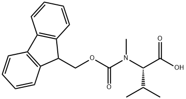 FMoc-N-Methyl-DL-valine 구조식 이미지