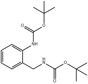 tert-Butyl 2-Boc-aMinobenzylcarbaMate Structure