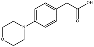 4-(4-Morpholinyl)benzeneacetic acid Structure