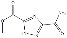 methyl 5-carbamoyl-2H-1,2,4-triazole-3-carboxylate 구조식 이미지