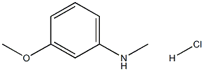 3-메톡시-N-메틸아닐린HCl 구조식 이미지