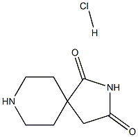 2,8-Diazaspiro[4.5]decane-1,3-dione, (Hydrochloride) (1:1) Structure