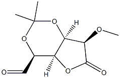 (4S,4aR,7R,7aR)-7-Methoxy-2,2-diMethyl-6-oxo-tetrahydro-4H-furo[3,2-d][1,3]dioxine-4-carbaldehyde Structure