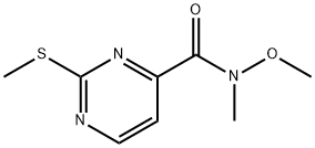 N-Methoxy-N-Methyl-2-(Methylthio)pyriMidine-4-carboxaMide Structure