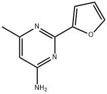 2-(푸란-2-일)-6-메틸피리미딘-4-아민 구조식 이미지