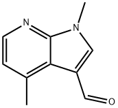 1,4-디메틸-1H-피롤로[2,3-B]피리딘-3-카르복스알데히드 구조식 이미지