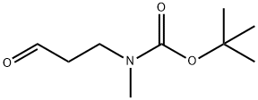 tert-Butyl Methyl(3-oxopropyl)carbaMate 구조식 이미지