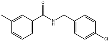 N-(4-Chlorobenzyl)-3-MethylbenzaMide, 97% 구조식 이미지