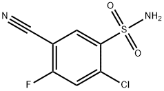 4-Chloro-2-fluoro-5-sulfonamidebenzonitrile Structure