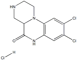 8,9-dichloro-2,3,4,4a-tetrahydro-1H-pyrazino[1,2-a]quinoxalin-5(6H)-one hydrochloride salt 구조식 이미지