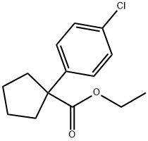 ethyl1-(4-chlorophenyl)cyclopentanecarboxylate Structure