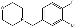 4-(3-BroMo-4-fluorobenzyl)Morpholine, 96% Structure