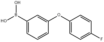 3-(4-Fluorophenoxy)phenylboronic acid Structure