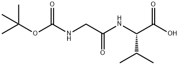 (S)-2-(2-((tert-Butoxycarbonyl)aMino)acetaMido)-3-Methylbutanoic acid Structure