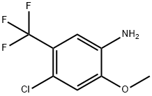 4-CHLORO-2-METHOXY-5-(TRIFLUOROMETHYL)-BENZENAMINE Structure