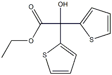 Ethyl 2-hydroxy-2,2-di(thiophen-2-yl)acetate Structure