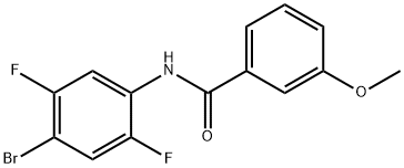 N-(4-Bromo-2,5-difluorophenyl)-3-methoxybenzamide 구조식 이미지