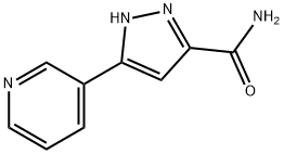 5-(Pyridin-3-yl)-1H-pyrazole-3-carboxamide ,97% 구조식 이미지