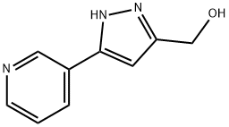 (5-(피리딘-3-일)-1H-피라졸-3-일)메탄올 구조식 이미지